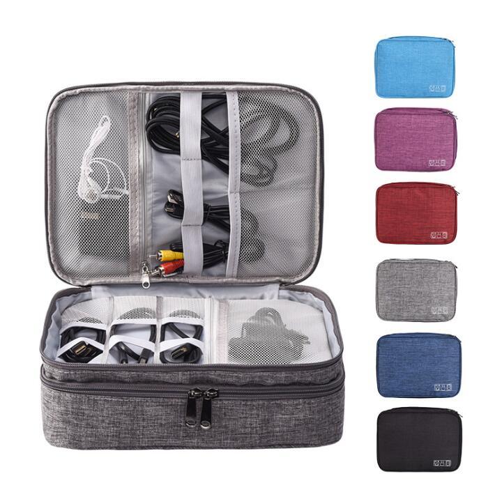 Multifunctional mobile power data cable storage bag