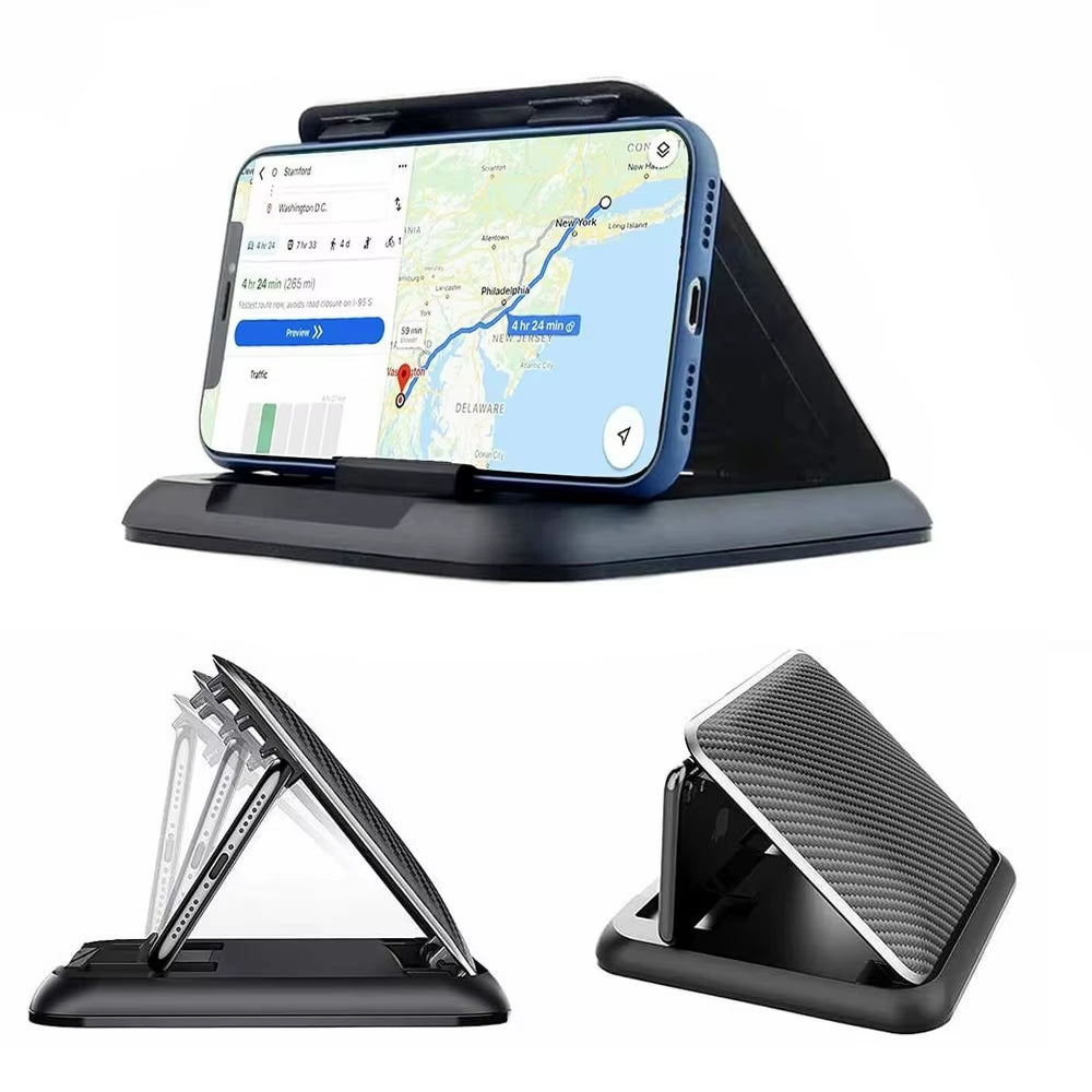 Dashboard GPS Phone Clip Universal Car Mount Phone Holder Stand Black Mobile Phone Bracket Clip-On anti Slip Phone Holder