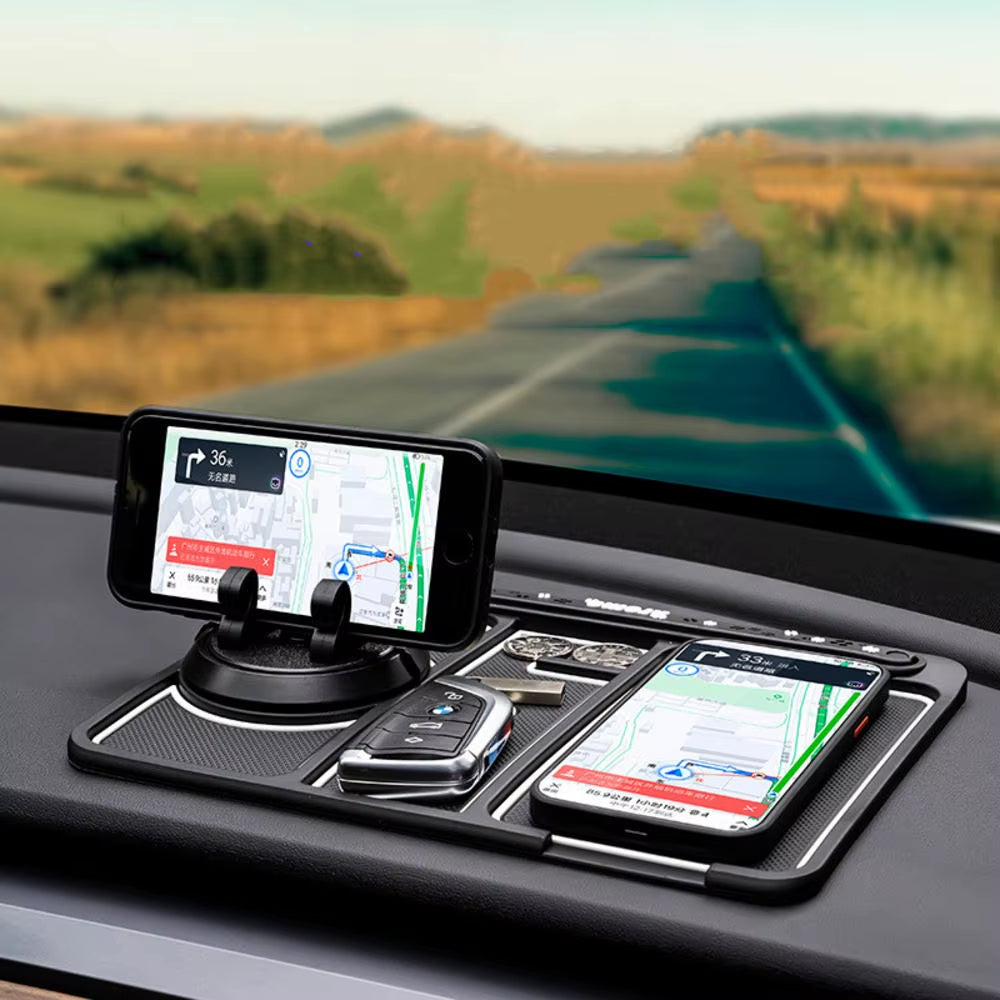 Dashboard GPS Phone Clip Universal Car Mount Phone Holder Stand Black Mobile Phone Bracket Clip-On anti Slip Phone Holder