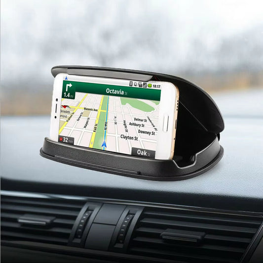 Dashboard GPS Phone Clip Universal Car Mount Phone Holder Stand Black Mobile Phone Bracket Clip-On anti Slip Phone Holder